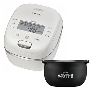 【WEB限定】タイガー魔法瓶 炊飯器 5.5合 圧力IH 日本製 遠赤5層土鍋蓄熱コート釜ホワイト JRI-N100 W