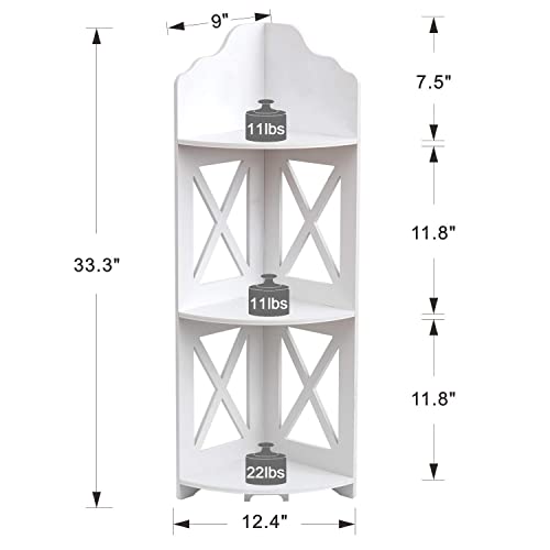 TuoxinEM Corner Shelf,Corner Shelves for Living Room,Small Shelf Storage,Corner Stand Great