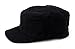 NYFASHION101 Fashionable Solid Color Unisex Fitted Army Military Cadet Cap, Black, M