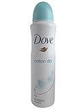 Dove Cotton Dry Anti-Perspirant Deodorant Spray With Cotton Scent 48hr 150ml=5.07oz (Pack of 6)