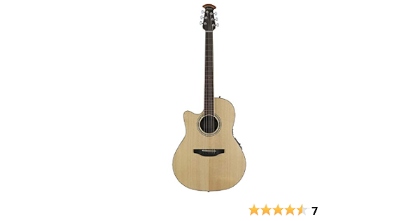 Amazon.com: Ovation Celebrity Collection - Guitarra acústica eléctrica de 6  cuerdas, izquierda, natural, profundidad media (CS24L-4) : Instrumentos  Musicales