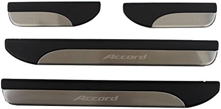 Forti USA | LED Light Door Sill Scuff Plate for US Honda Accord 2013 2014 2015 - 4 Pieces Set