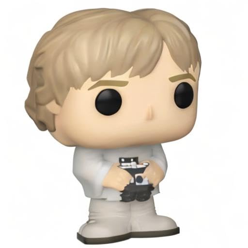 Funko Bitty POP! Star Wars - Luke, 4-Pack - Luke Skywalker, OBI-Wan Kenobi, Jawa and A Surprise Mystery Mini Figure - 0.9 Inch (2.2 Cm) Collectable - Stackable Display Shelf Included - Gift Idea