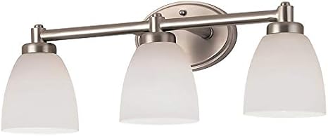 Portfolio 3 Light 8 15 In Brushed Nickel Bowl Vanity Light Amazon Com