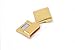 KONMAY 5 Sets 15.0x3.5mm Golden Flat Magnetic Jewelry Clasp for Bracelet (Golden)
