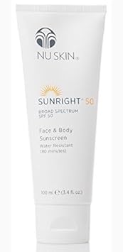 NUSKIN SUNRIGHT 50 BROAD SECTRUM SPF 50 FACE & BODY SUNSCREEN