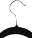 ZOYER Black Velvet Hangers 50 Pack, Slim & Non Slip Felt Hangers for Clothes, Heavy Duty Flocked Space Saving Bulk Hangers for Skirts, Coat, 360 Degree Rotate-able Swivel Hook Pant Hangers