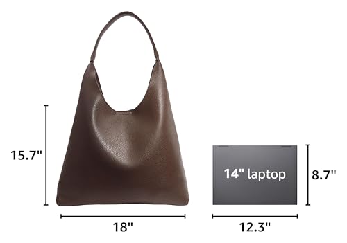 Hobo Bags for Women Soft Vegan Leather Shoulder Handbag Slouchy Tote Purses