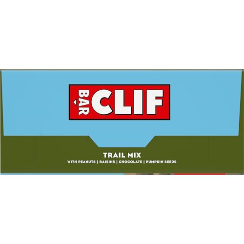 CLIF BAR – ENERGY PROTEIN BARS – TRAIL MIX – MADE WITH ORGANIC OATS – ENERGY BARS – NON-GMO – (5 PACK)