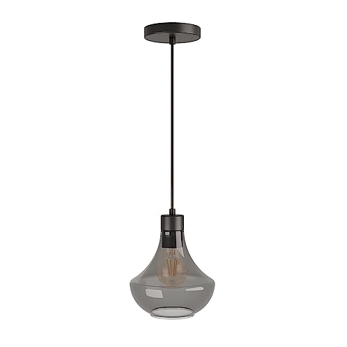 Pendente Verbena VD FumĂŞ 1xE27 - Preto Liso