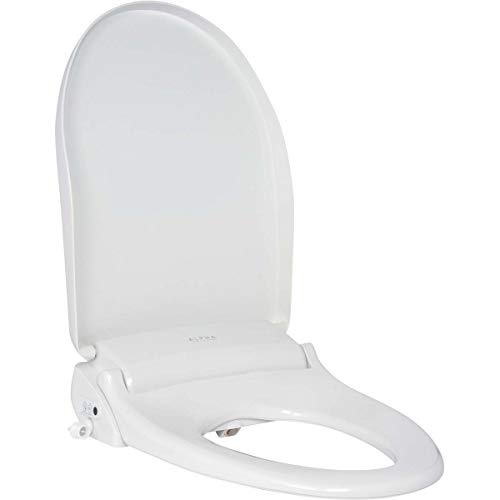 ALPHA BIDET GXR Wave Bidet Toilet Seat in Elongated White | Strong Spray | Remote Control | Stainless Steel Nozzle | Low Profile | LED Nightlight | Warm Air Dryer | Oscillation and Pulse (Elongated)