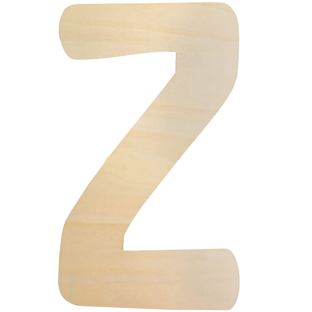 Large Wooden Letters 12 Inch, Unfinished 30cm Wooden Letter Z for Crafts Children's Names Capital Alphabet 5mm Thick Wood Letters for Nursery Decor Wall Art Hanging Home Painting