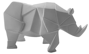 Childrens Rhino Night Light Bedroom Tabletop Lamp Gray