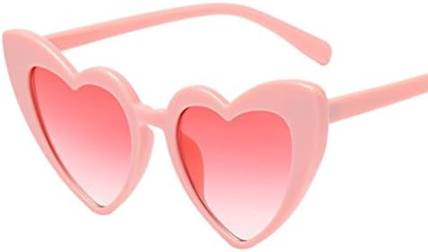 JoyJay Women Vintage Retro Fashion Heart-shaped Shades Sunglasses Integrated UV Glasses