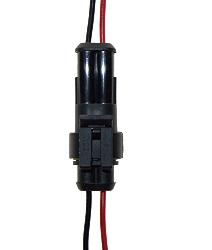 PES 5 Kit 2 Pin Way Waterproof Electrical Wire Connector Plug Automotive Wire Connectors Car Auto Waterproof Electrical Connector And Plug Socket Kit with Wire AWG Gauge Marine - Thumbnail 5