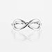 Polished 10k White Gold Infinity Ring