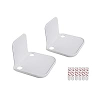 Stick-On Wall Mount Small Speaker Shelf White 2 Pack