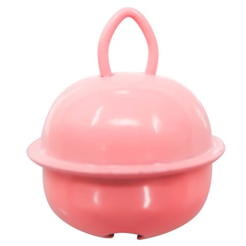 TOAOB 3 pcs Candy Pink Pet Collar Bell Charm Pendant for Dog Cat Collar Decoration and DIY Crafts
