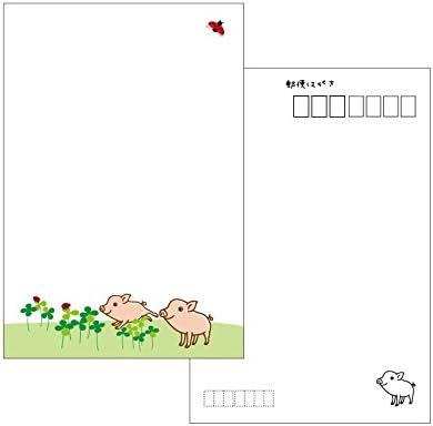 ポストカード かわいい動物イラスト 6種セット B01mct2blx 390円