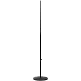 K&amp;M - K&ouml;nig &amp; Meyer 26010.500.55 - Microphone Stand - Round Base Adjustable Height - Professional Grade - German Made - Black