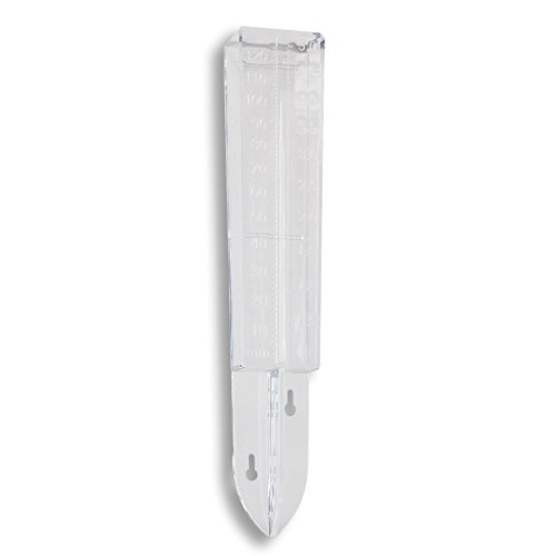 6.5" Capacity Rain Gauge With Mountable Hardware - Measures in Milimeters and Inches