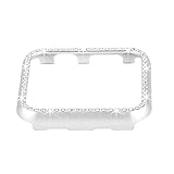 Fashion Metal Case with Bling Crystal Diamonds Plate Protective Cover Ultra Thin Bumper for Watch 38mm/42mm Series 1/2/3（Best 3D Bling Gift for Your iWatch) (Silver, 38 mm)