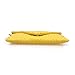 BMC Unique Canary Yellow Faux Leather Envelope Style Studded Square Circle Pattern Fashion Clutch