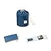 Zoevan Waterproof Cosmetic Bags Makeup Bag Travel Barrel Cases Kit Organizer Bathroom Storage Carry Case Toiletry Bags Multifunctional Bucket Toiletry Bag Polyester 300T (Dark Blue)
