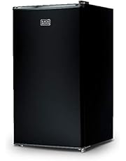 BLACK+DECKER BCRK32B Compact Refrigerator Energy Star Single Door Mini Fridge with Freezer, 3.2 Cubic Feet, Black