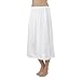Vanity Fair Women's Anti-Static Nylon Half Slip for Under Dresses, No Slit-28 Length-White, X-Large