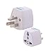 Bettal Universal Travel Adapter AU UK EU To US AC Power Plug Outlet Adaptor Converter White