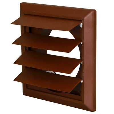 Domus 5900B - 125mm Gravity Flap Round Spigot - Brown