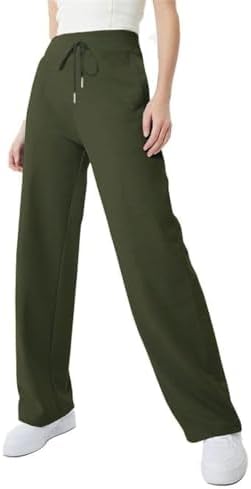 Nileton High Waist Wide Leg Sweatpants Sportswear Side Pockets