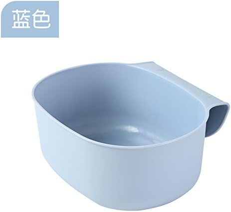 KSKSSIA Two plastic storage rack finishing rack, kitchen hanging trash bin hanging rack,blue
