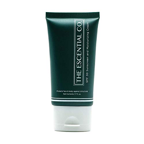 SPF 30 Facial Moisturizer - 1.7 fl. Oz. - Daily Sunscreen for Face and Body - Made with Root and Flower Extracts - The Escential Co.