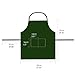 TRENDBOX Total 11 PCS Plain Color (Medium Size) Bib Apron Adult Women Unisex for Waist size 30