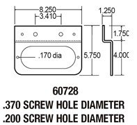 Truck-Lite Mounting Bracket for Model 60 Lights 60728 *Pack of 10 Brackets
