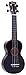 Mahalo Ukuleles MR1BK Rainbow Series Soprano Ukulele