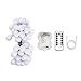 myCozyLite LED Globe String Lights, Battery and USB Operated, 50 LED, Decorative Warm White String Lights for Wedding Party, Holiday, Patio, Garden, Room, Remote Control