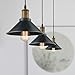 Dazhuan Ceiling Light 3-Lights Pendant Metal Hanging Kitchen Farmhouse Industrial Lighting Fixture 3 Pack
