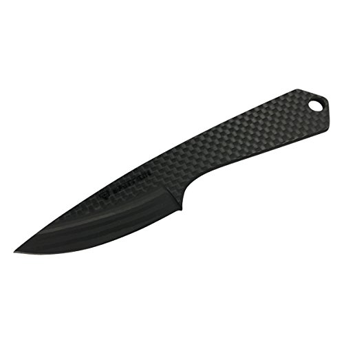 Bastion Carbon Fiber Fixed Knife - Straight Neck with chain, kydex sheath
