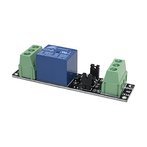 KeeYees 2pcs 1 Channel 3V High Level Trigger Relay Switch Control Module with Optocoupler Optical Isolation for ESP8266 Development Board + 3pcs 20CM 10Pin Female Male Jumper Wires - Thumbnail 3