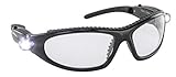 LED Inspectors Safety Eyewear Glasses. Black Frame