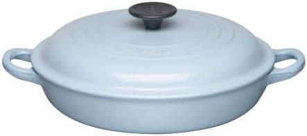 Le Creuset Classic Flacher Brater Aus Gusseisen 26 Cm Satin Blau Amazon De Kuche Haushalt