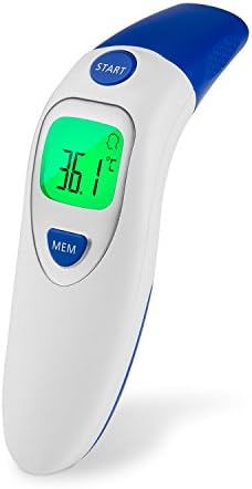 Medical Forehead and Ear Thermometer,Infrared Digital Thermometer Suitable for Baby, Infant, Toddler and Adults with FDA and CE Approved (White)