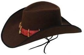 FNA FASHIONS Mens Western Leather Cowboy New Aussies Wild Style Hats Headwear Dressing Fancy