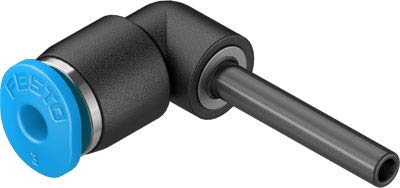 Festo QSML-4H-3 QSM Mini Series Push-in L-Connector, QS-4 Sleeve x 3 mm Tube Connector