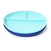 Chewbeads Silicone Divided Plates - Set of 2 - Non Slip Toddler and Baby Plates - Dishwasher, Microwave & Freezer Safe Silicone Plates for Baby - 100% Silicone, BPA Free & Phthalate Free
