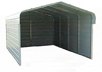 Amazon Com Versatube 20ft Partially Enclosed Carport 20ft X