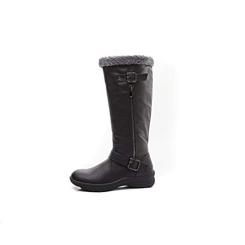 LifeStep-Womens-Winter-Warm-Faux-Fur-Lined-Zipper-Snow-Boots